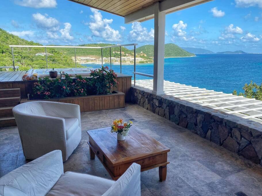Luxury 7Br Waterfront Villa With Views Of Marina Cay And Scrub Island East End ภายนอก รูปภาพ